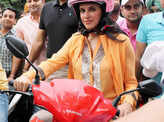 Neha Dhupia in the city