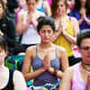 Article image for: New York's Times Square becomes yoga's Om Sweet Om