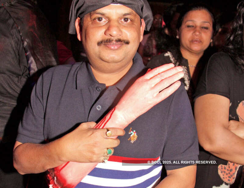 Halloween party by a club