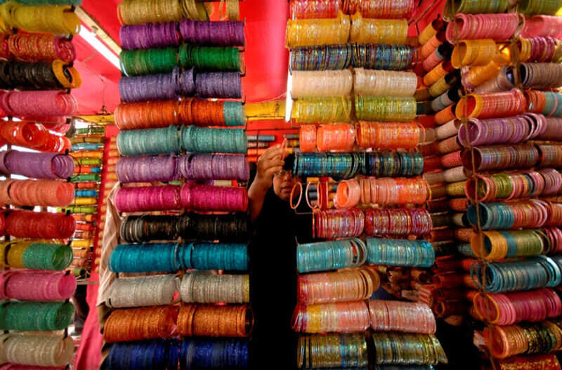 Talk shop at Charminar's bazaar