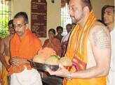 Sanjay at temple