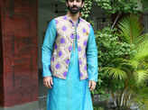 Barun Sobti dons a dhoti kurta