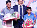 Sachin Tendulkar at an award function