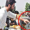 Article image for: Ranbir Kapoor sells <i class="tbold">vada pav</i> in Mumbai college