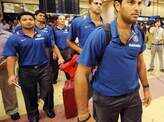 Indian cricketers at Karachi