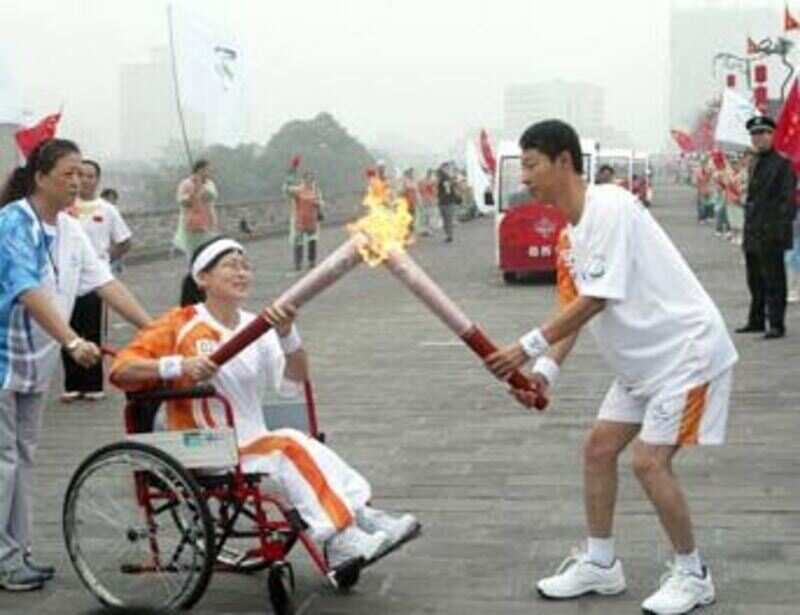 Paralympic relay in China