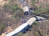Many feared dead after train derails in Maharashtra
