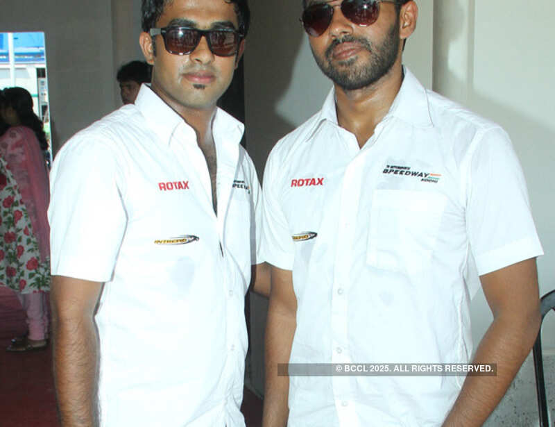 Celebs enjoy go-karting in Kochi