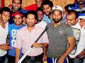 Sachin meets Indian Hockey team