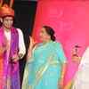 Shraddha Kapoor hugs Asha Bhosale at an awards ceremony in Pune