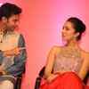 Shraddha Kapoor hugs Asha Bhosale at an awards ceremony in Pune