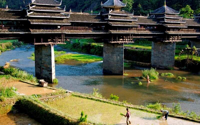 Wind and Rain Bridges of the Dong people of China