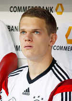 Matthias Ginter is the youngest player in the team at 20 years five months (DOB: 19 Jan 1994).