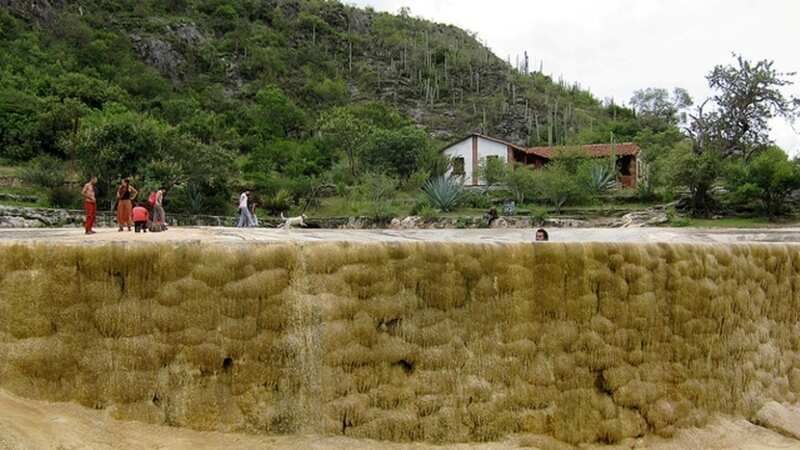 petrified waterfall Oaxaca