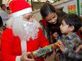 Santa visits play school