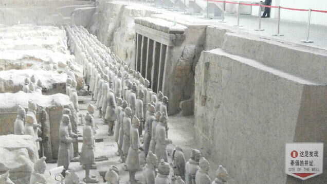 The impressive terracotta army of the first emperor of China