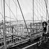 biking across brooklyn bridge