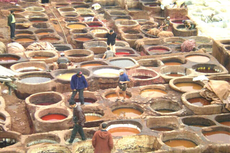 The Leather Tanneries of Fez Morocco (2)