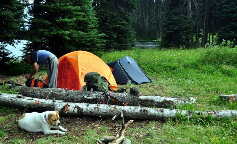 Camping by Poland Lake