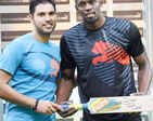 Usain Bolt beat team Yuvraj in exhibition match