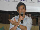 Baichung at a press meet