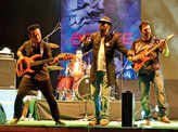 Agnee band on stage during the annual cultural festival of IIT-Kanpur, Antaragni 2014.