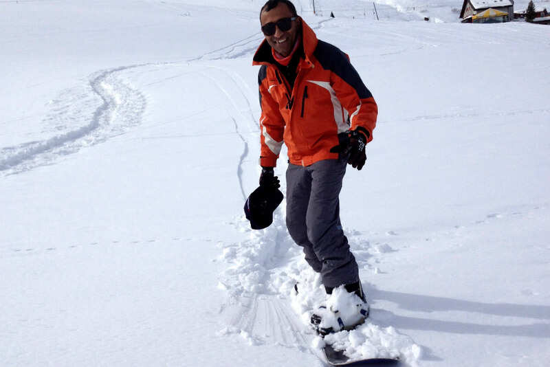 Snow boarding