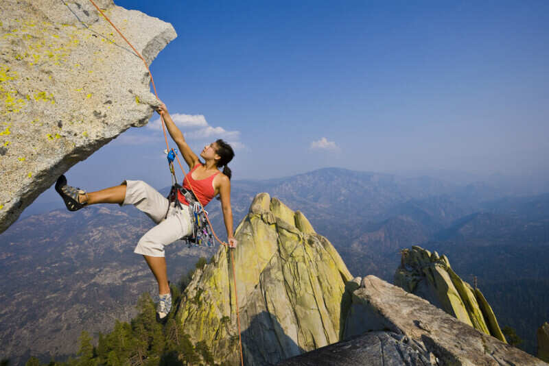 rock climbing
