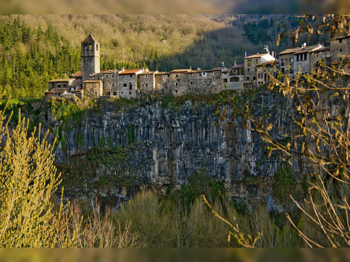Castellfollit De La Roca, Spain Stock Photo, Picture and Royalty