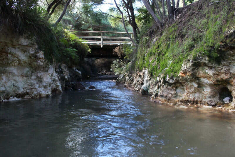 Stream river hot springs