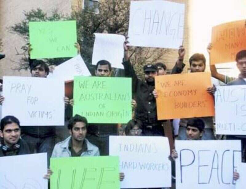Rally against racism in Aus