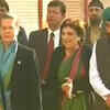 Article image for: Sonia Gandhi casts her vote at <i class="tbold">Nirman</i> Bhawan