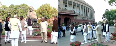 Land bill: Opposition's protest march