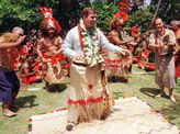 Royals, dancing with the natives