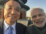 Narendra Modi's selfie with Chinese premier Li Keqiang - Photogallery  - Times of India