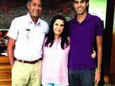 Stanley, Karuna and Kayleb during a brunch meet  Photogallery Times of India