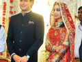 Jaivardhan & Sreejamya's wedding reception Photogallery - Times of India
