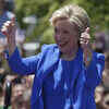 Article image for: U.S. Democratic presidential candidate <i class="tbold">Hillary Clinton</i> gestures