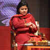 Article image for: BJP leader <i class="tbold">poonam mahajan</i> during the launch of Adhunik Maharashtrachi Jadan Ghadan