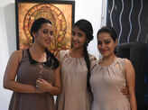 Sukriti pose during the art exhibition Padme