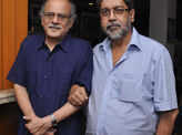Pradip Mukherjee and Saibal Mitra pose during the 100 days celebration