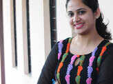 Actress Miya George at the screening of short film