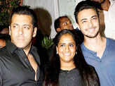 Salman Khan with Arpita Khan and Aayush Sharma