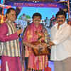 Article image for: Chiranjeevi (R) presents an award during TSR TV9 National Film Awards