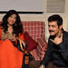 Article image for: Rituparna Sengupta and Prosenjit Chatterjee clicked during the 100 days celebration of Bengali film <i class="tbold">bela seshe</i>
