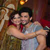 Article image for: <i class="tbold">janvi</i> Vora poses with Manish Raisinghani during her birthday party
