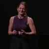 Irene Walsh on stage to demo 3D4Medical an app that features human anatomy