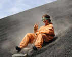 Well, in this game Volcano boarders zip down