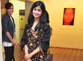 Abha during an exhibition and panel discussion