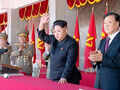 North Korea stages massive military parade